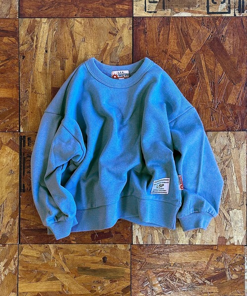 MARKEY'S（マーキーズ）の「【LSP WOW!】無地裏毛トレーナー/カラバリ20色（スウェット・キッズ・ライトピンク/レッド/グリーン/キャメル/ネイビー/チャコール/ブラウン/ブラック/モカ/パープル/ラベンダー/ミント/イエロー/オレンジ/サンドベージュ/ブルー/グレー/オフホワイト/ライトブルー/カーキ・100/90/80/110/130/120）」の11枚目の写真