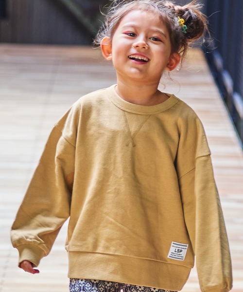 MARKEY'S（マーキーズ）の「【LSP WOW!】無地裏毛トレーナー/カラバリ20色（スウェット・キッズ・ライトピンク/レッド/グリーン/キャメル/ネイビー/チャコール/ブラウン/ブラック/モカ/パープル/ラベンダー/ミント/イエロー/オレンジ/サンドベージュ/ブルー/グレー/オフホワイト/ライトブルー/カーキ・100/90/80/110/130/120）」の21枚目の写真