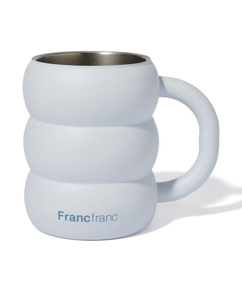 セール】もこもこ ステンレスマグ 260ml ブルー（グラス/マグカップ