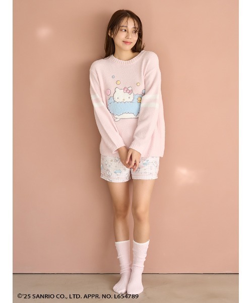 【新品】スナイデルホームハローキティニットプルオーバー&ショートパンツ上下セット 新品】スナイデルホームハローキティニットプルオーバー&ショート