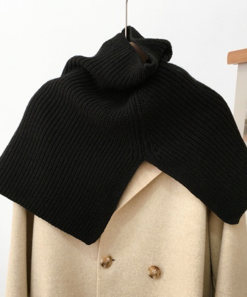 paravion(パラビオン)の「ニットマフラー(マフラー・レディース・グレー/ブラック/ホワイト/ブラウン・FREE)」の15枚目の写真