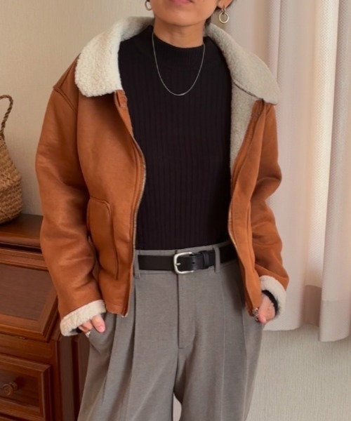 Ritzy ムートンコート 美品】BUZZ RICKSON'S UC10767 フェイクムートン