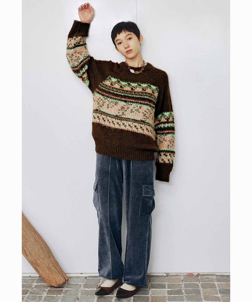 MEDE19F(メデジュウキュウ)の「MEDE19F ノスタルジックな裏遣いニット(ニット/セーター・レディース・ブラウン系その他/ベージュ系その他・M/L/LL/3L)」の19枚目の写真