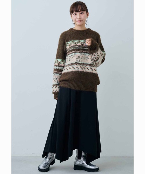 MEDE19F(メデジュウキュウ)の「MEDE19F ノスタルジックな裏遣いニット(ニット/セーター・レディース・ブラウン系その他/ベージュ系その他・M/L/LL/3L)」の13枚目の写真