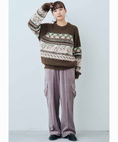 MEDE19F(メデジュウキュウ)の「MEDE19F ノスタルジックな裏遣いニット(ニット/セーター・レディース・ブラウン系その他/ベージュ系その他・M/L/LL/3L)」の14枚目の写真