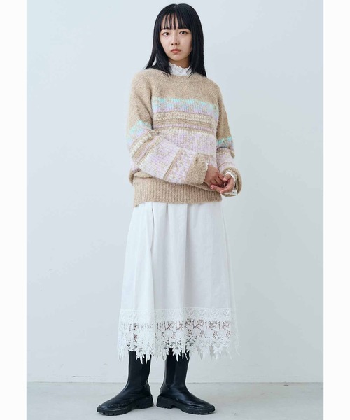 MEDE19F(メデジュウキュウ)の「MEDE19F ノスタルジックな裏遣いニット(ニット/セーター・レディース・ブラウン系その他/ベージュ系その他・M/L/LL/3L)」の17枚目の写真