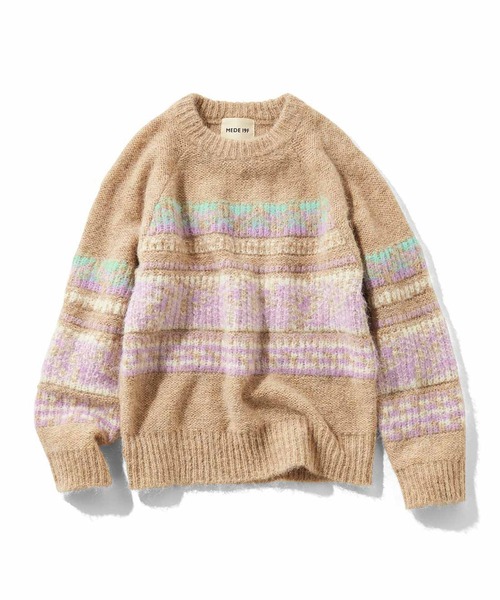 MEDE19F(メデジュウキュウ)の「MEDE19F ノスタルジックな裏遣いニット(ニット/セーター・レディース・ブラウン系その他/ベージュ系その他・M/L/LL/3L)」の4枚目の写真