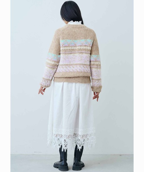 MEDE19F(メデジュウキュウ)の「MEDE19F ノスタルジックな裏遣いニット(ニット/セーター・レディース・ブラウン系その他/ベージュ系その他・M/L/LL/3L)」の7枚目の写真