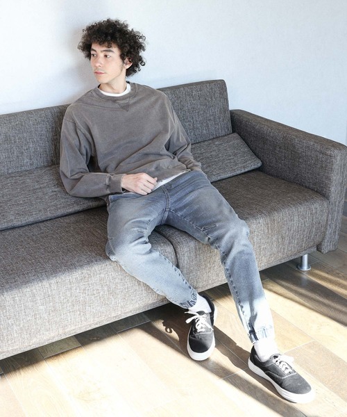 BAYFLOW（ベイフロー）の「[セットでお得!]ピグメントレイヤードプルオーバー（Tシャツ/カットソー・メンズ・スカイブルー/チャコール/イエロー/ピンク・LARGE/MEDIUM）」の5枚目の写真