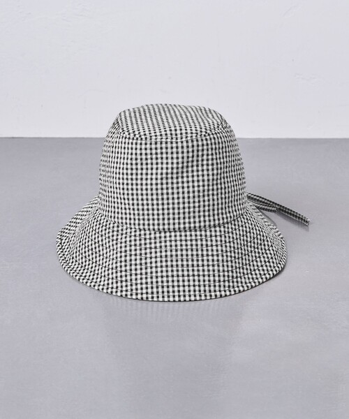 UNITED ARROWS(ユナイテッドアローズ)の「ギンガムチェック ハット UV(ハット・レディース・ブラック/オリーブ/マスタード・FREE)」の11枚目の写真