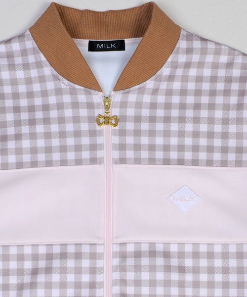 MILK（ミルク）の「ギンガム Girl ジップアップ トップス（ブルゾン・レディース・B/C/A・FREE）」の10枚目の写真