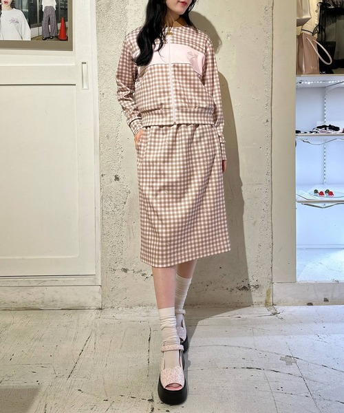 MILK（ミルク）の「ギンガム Girl ジップアップ トップス（ブルゾン・レディース・B/C/A・FREE）」の17枚目の写真