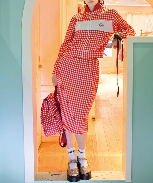 MILK（ミルク）の「ギンガム Girl ジップアップ トップス（ブルゾン・レディース・B/C/A・FREE）」の19枚目の写真