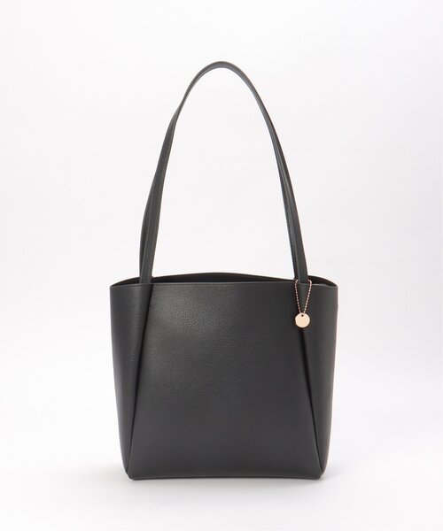 LBC(エルビーシー)の「合皮ミドルトートバッグ(トートバッグ・レディース・ベージュ/ライトグレー/ブラック/グレイッシュベージュ・FREE)」の8枚目の写真