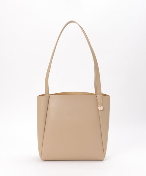 LBC(エルビーシー)の「合皮ミドルトートバッグ(トートバッグ・レディース・ベージュ/ライトグレー/ブラック/グレイッシュベージュ・FREE)」の14枚目の写真