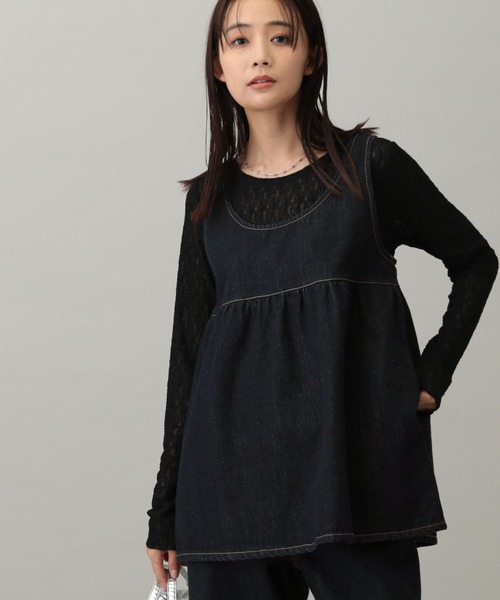 GLOBAL WORK（グローバルワーク）の「MATINEE LINE/レースシアー長袖T