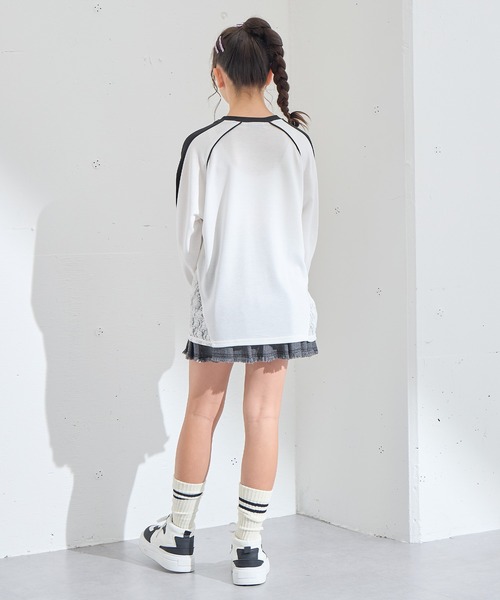 レースゲームグラフィックロンT/ロングTシャツ/カットソー（T