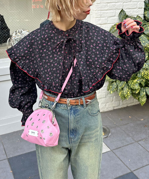 HELLO.SANFRANCISCO(ハローサンフランシスコ)の「【HELLO.SANFRANCISCO/ハローサンフランシスコ】ビックカラー付け襟ブラウス(シャツ/ブラウス・レディース・アイボリー/ブラック・ONE SIZE)」の20枚目の写真