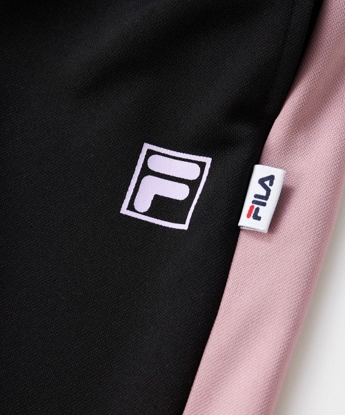 FILA（フィラ）の「切り替えデザインジャージ上下セット（ジャージ・キッズ・ラベンダー/サックスブルー・120/130/140/150/160）」の8枚目の写真