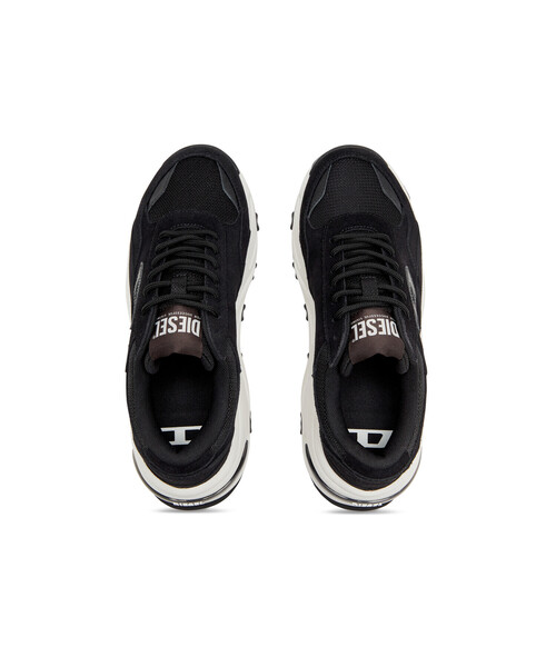 『DIESEL』 S-サバンナ ロゴパッチ スポーツシューズ DIESEL (ディーゼル) レザー×メッシュ ロゴ スニーカー s
