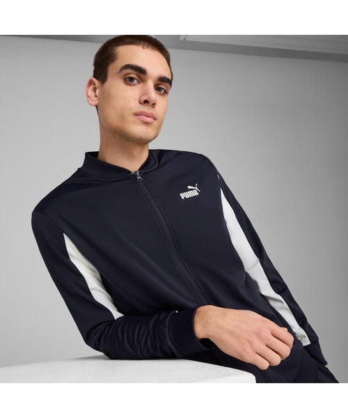PUMA（プーマ）の「PUMA プーマ メンズ ポリ ベースボール スーツ 上下セット（ジャージ・メンズ・ブラック/ネイビー・LARGE/MEDIUM/XX-LARGE/X-LARGE/SMALL）」の4枚目の写真