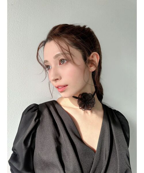 RESEXXY（リゼクシー）の「フラワーモチーフシアーコサージュ（チョーカー・レディース・アイボリー/ブラック・FREE）」の3枚目の写真