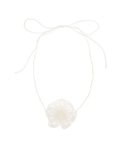 RESEXXY（リゼクシー）の「フラワーモチーフシアーコサージュ（チョーカー・レディース・アイボリー/ブラック・FREE）」の15枚目の写真