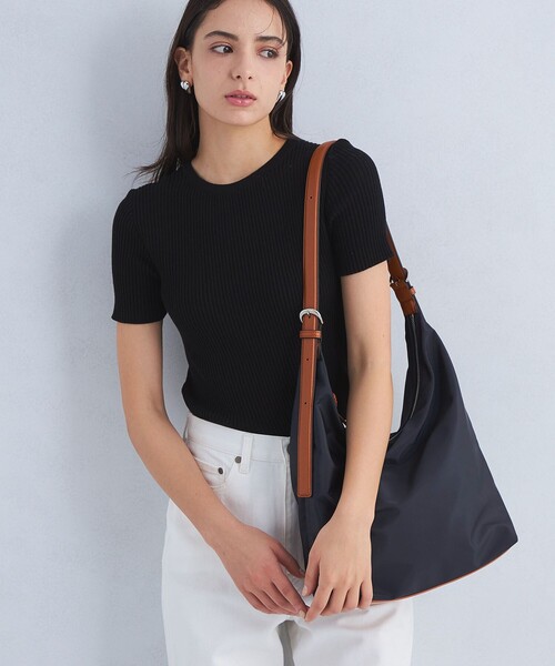 green label relaxing(グリーンレーベルリラクシング)の「ダブルバックル 2WAYショルダーバッグ -はっ水-(ショルダーバッグ・レディース・ブラック/ネイビー/モカ・FREE)」の1枚目の写真