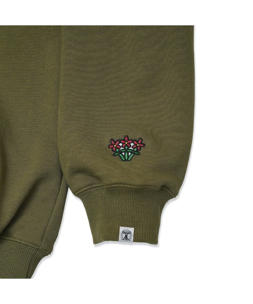 Hombre Nino（オンブレニーニョ）の「Hombre Nino PULLOVER HOODIE (BALLOON) HN0251-CT0001（パーカー・メンズ・オリーブ/グレー・LARGE/X-LARGE/MEDIUM）」の8枚目の写真