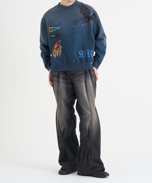 コッキ ☆ スウェット KHOKI / コッキ】 Vintage-effect sweatshirt(スウェット