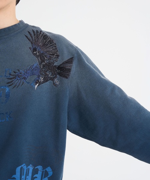 KHOKI(コッキ)の「【KHOKI / コッキ】 Vintage-effect sweatshirt(スウェット・メンズ・ネイビー・2/3)」の10枚目の写真
