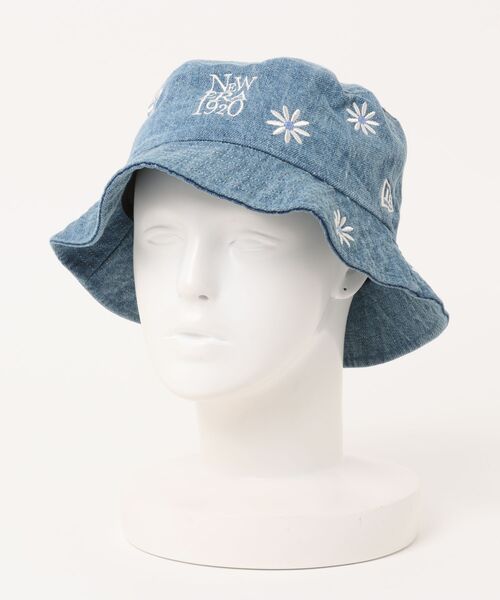 NEW ERA（ニューエラ）の「NEW ERA/ニューエラ ハット バケット01 Flower Embroidery NEW ERA 1920 ネイビー/ブラック 14388519/14388520（ハット・メンズ・ブラック/ライトインディゴブルー・LXL/ML）」の4枚目の写真