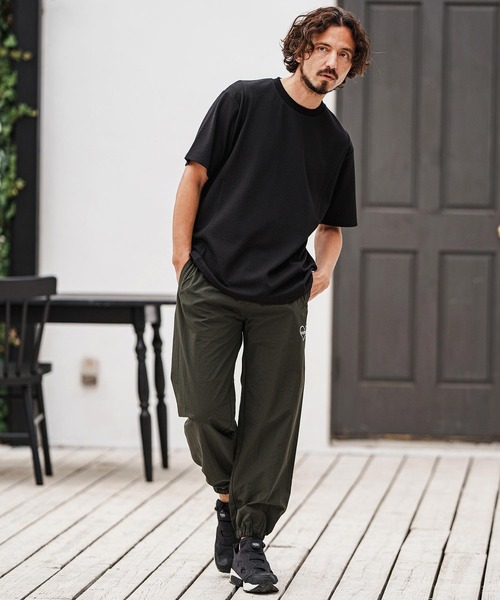 felkod(フィルコッド)の「mp13322- Cotton Nylon Track Pants トラックパンツ(その他パンツ・メンズ・ブラック/ダークオリーブ・XL/L/M/S)」の7枚目の写真
