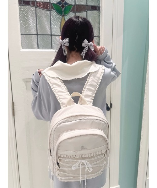 F i.n.t レースアップメッシュポケットリュック レースアップメッシュポケットリュック（バックパック/リュック