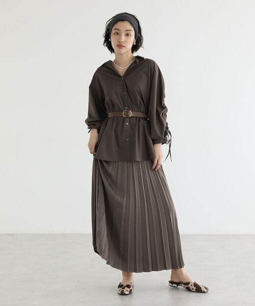 Green　Parks（グリーンパークス）の「ETS.ピンレス太ベルト（ベルト・レディース・ブラウン/ブラック・FREE）」の10枚目の写真