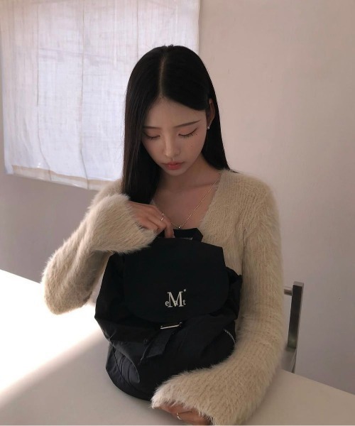 MUCENT（ムセント）の「【日本未発売/WEB限定】MUCENT(ムセント)/軽量 ミニ ドローコード ドローストリング ナップザック リュック バックパック/MUTE MINI BACK PACK（バックパック/リュック・レディース・ブラック/ブルー/ベージュ/カーキ・FREE）」の6枚目の写真