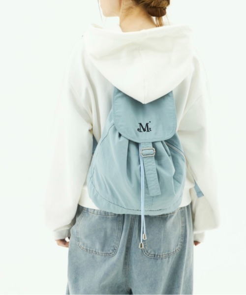 MUCENT（ムセント）の「【日本未発売/WEB限定】MUCENT(ムセント)/軽量 ミニ ドローコード ドローストリング ナップザック リュック バックパック/MUTE MINI BACK PACK（バックパック/リュック・レディース・ブラック/ブルー/ベージュ/カーキ・FREE）」の14枚目の写真