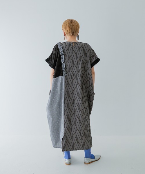 セール】切替えドルマンワンピース（ワンピース）｜unica