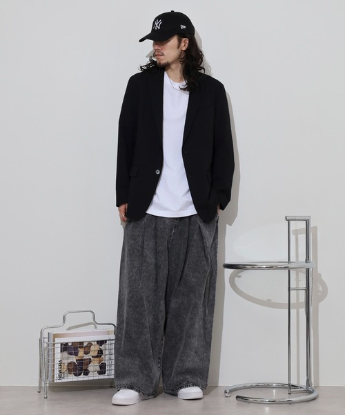 (Never) Acquiesce(ネバーアクイース)の「2タックイージーワイドパンツ(チノパンツ・メンズ・キナリ/ブラック系その他/ワンウォッシュ/ブラック/ブルー系その他2・FREE)」の19枚目の写真