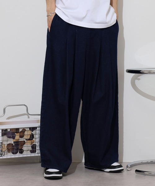 (Never) Acquiesce(ネバーアクイース)の「2タックイージーワイドパンツ(チノパンツ・メンズ・キナリ/ブラック系その他/ワンウォッシュ/ブラック/ブルー系その他2・FREE)」の21枚目の写真