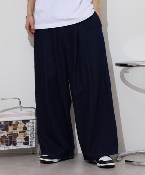(Never) Acquiesce(ネバーアクイース)の「2タックイージーワイドパンツ(チノパンツ・メンズ・キナリ/ブラック系その他/ワンウォッシュ/ブラック/ブルー系その他2・FREE)」の22枚目の写真
