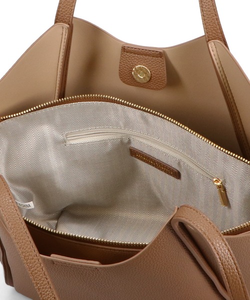 ORiental TRaffic（オリエンタルトラフィック）の「＼ 通勤　ハンドバッグ ／インバッグ 付き トートバッグ /BA-256（トートバッグ・レディース・ブラック/ブラウン・ﾌﾘ-）」の4枚目の写真