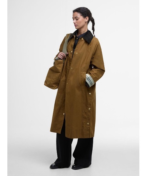 Barbour ベージュ ロングコート 36 サンプル品 Barbour（バブアー）の「Barbour/バブアー SNOWDON / modified