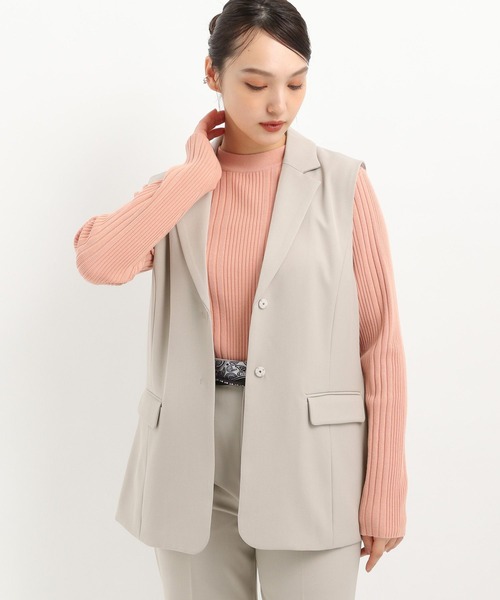 Andemiu（アンデミュウ）の「ベルトツキベスト325737（ベスト・レディース・ブラック/サンドグレー/コーラル・FREE）」の22枚目の写真