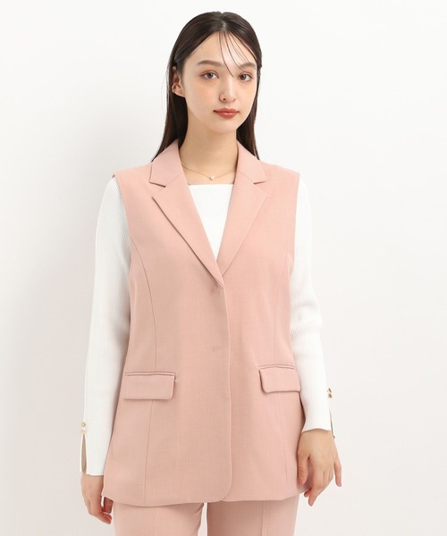 Andemiu（アンデミュウ）の「ベルトツキベスト325737（ベスト・レディース・ブラック/サンドグレー/コーラル・FREE）」の18枚目の写真