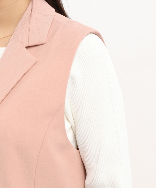 Andemiu（アンデミュウ）の「ベルトツキベスト325737（ベスト・レディース・ブラック/サンドグレー/コーラル・FREE）」の14枚目の写真