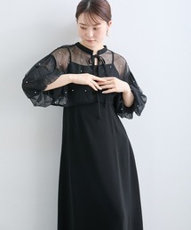 Jolie et Jolie（ジョリーエジョリー）の「【再入荷！】パール付きチュールボレロ＋キャミワンピースドレス（ドレス）」