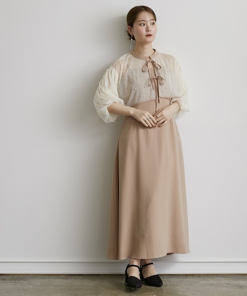 【SUIVI】フォーマルワンピース  ボレロ付 パール飾り 楽天市場】【30%OFFクーポン発行中】ザ・リッチ ボレロセット