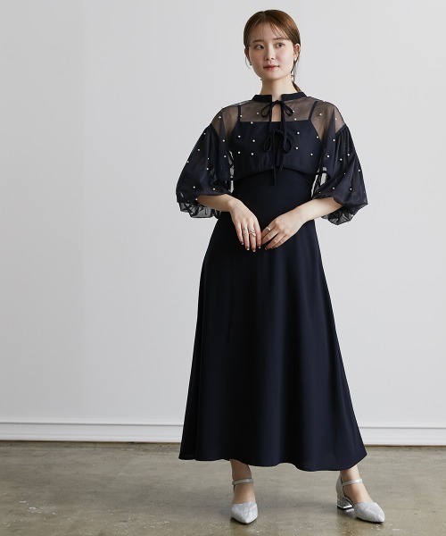 ❤️美品 パーティードレス ワンピース ボレロ付　❤️レディース 結婚式 お呼ばれ KOEISTORE パーティードレス レディース 春 夏 春夏 黒 結婚式