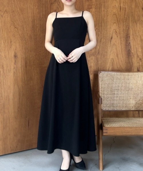 Jolie et Jolie（ジョリーエジョリー）の「【再入荷！】パール付きチュールボレロ＋キャミワンピースドレス（ドレス・レディース・ベージュ系/ブラック系1/ネイビー・M/L/LL/3L/4L/5L）」の15枚目の写真